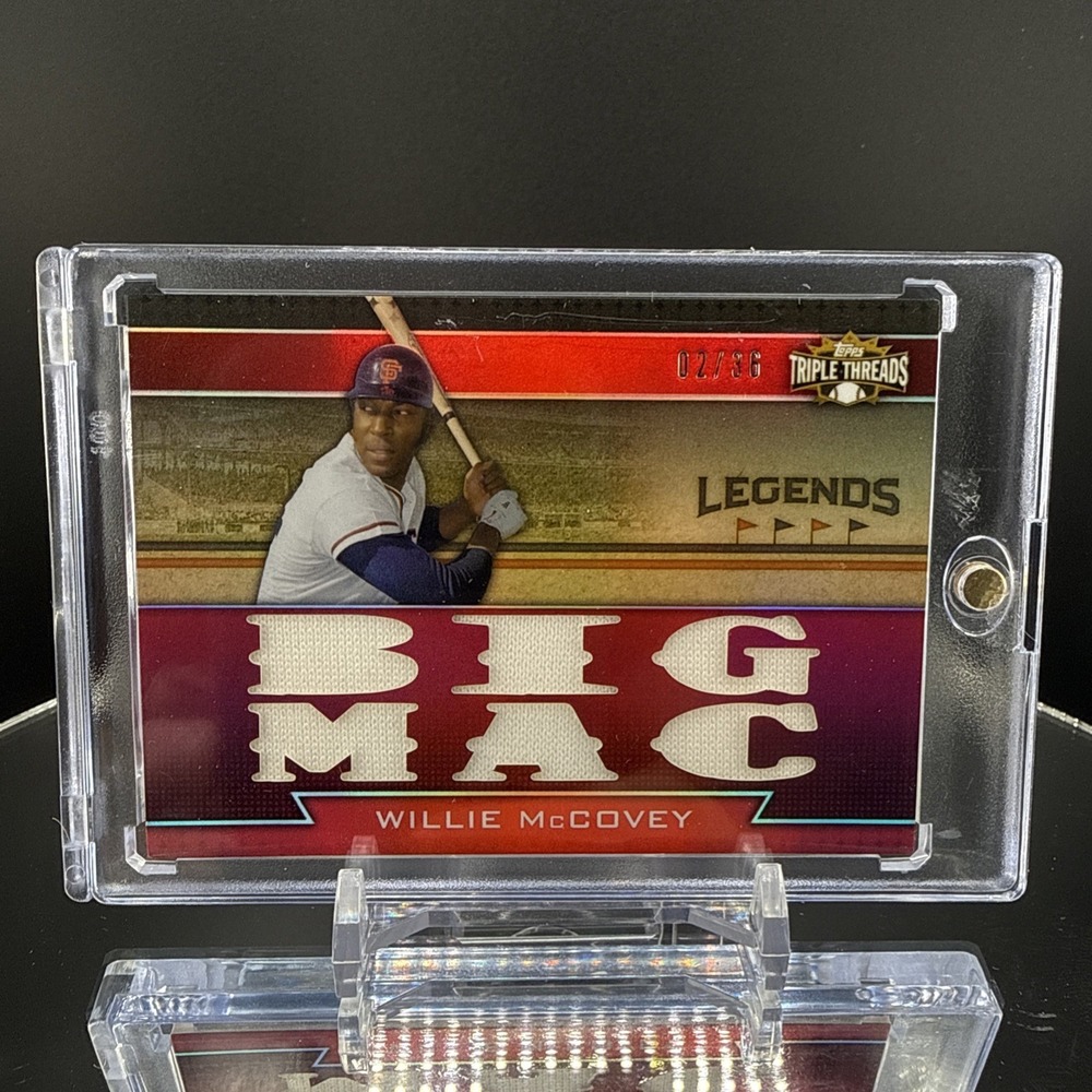 2011 Topps Triple Threads Legends Relics Red /36 Willie McCovey HOF